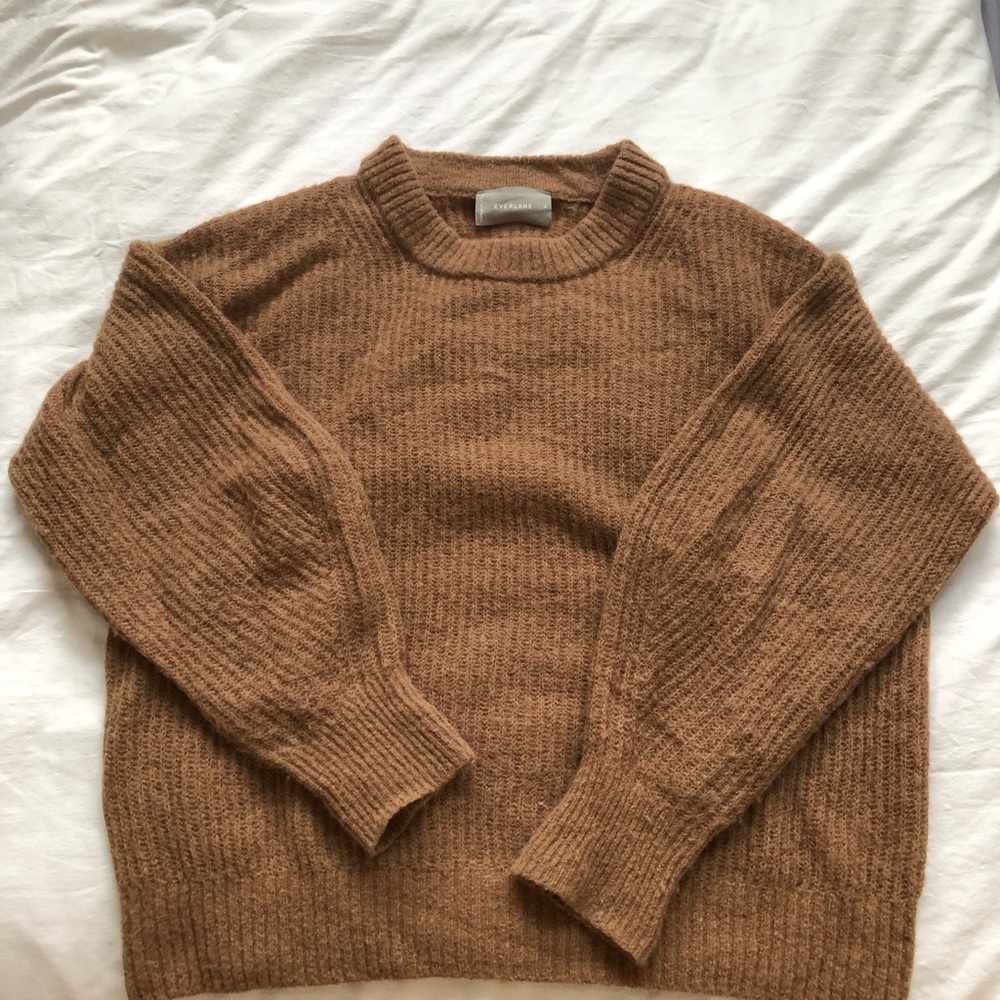 Everlane women’s Crewneck Sweater in Brown